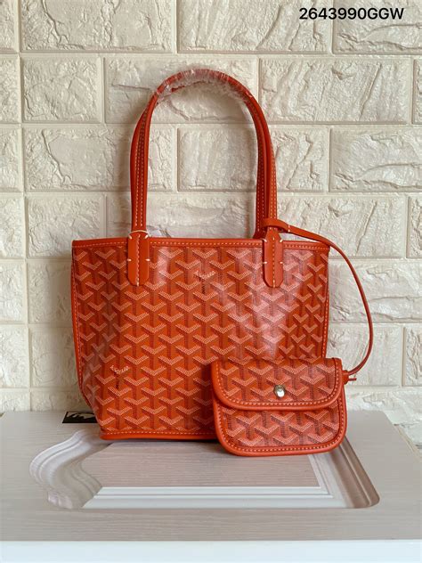 goyard mini tote orange|goyard vendome mini bag price.